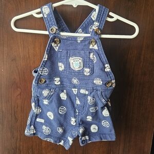 Carter's Blue "Daddy's MVP" Overalls with Fun Patches